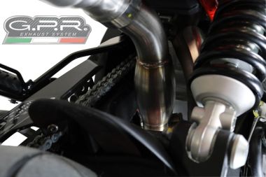 GPR exhaust compatible with  Aprilia Dorsoduro 750  2008-2016, Decatalizzatore, Decat pipe 