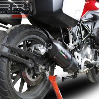 GPR exhaust compatible with  Benelli Trk 502 2021-2024, Furore Evo4 Nero, Slip-on exhaust including link pipe and removable db killer 