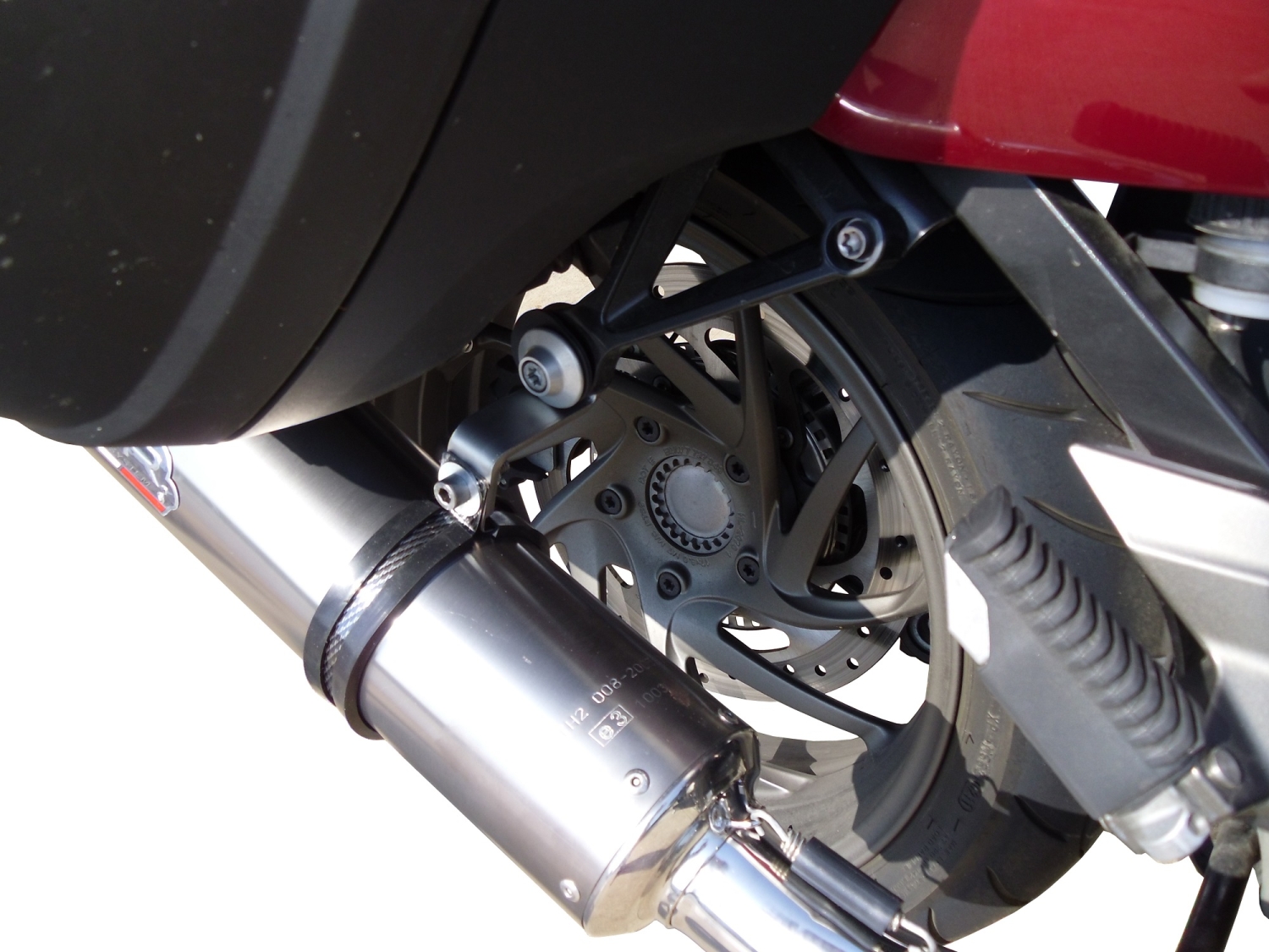 GPR exhaust compatible with  Bmw K1600GT 2017-2021, GP Evo4 Titanium, Dual slip-on including removable db killers and link pipes 