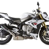 GPR exhaust compatible with  Bmw S1000R 2014-2016, Gpe Ann. Poppy, Slip-on exhaust including removable db killer and link pipe 