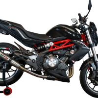 GPR exhaust compatible with  Benelli Bn 302 S 2017-2024, Deeptone Inox, Slip-on exhaust including removable db killer and link pipe 