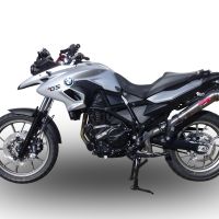 GPR exhaust compatible with  Bmw F700GS 2011-2015, Powercone Evo, Slip-on exhaust including removable db killer and link pipe 