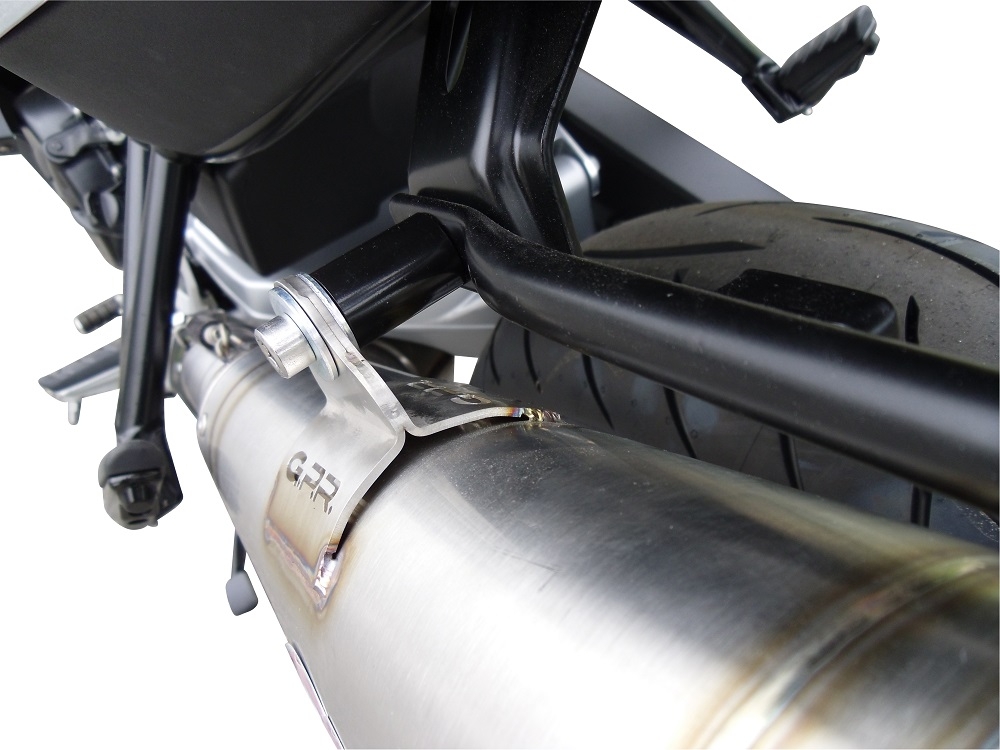 GPR exhaust compatible with  Bmw F800GT 2012-2016, Powercone Evo, Slip-on exhaust including removable db killer and link pipe 