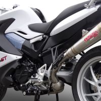 GPR exhaust compatible with  Bmw F800GT 2012-2016, Powercone Evo, Slip-on exhaust including removable db killer and link pipe 