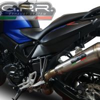 GPR exhaust compatible with  Bmw F800R 2015-2016, Powercone Evo, Slip-on exhaust including removable db killer and link pipe 