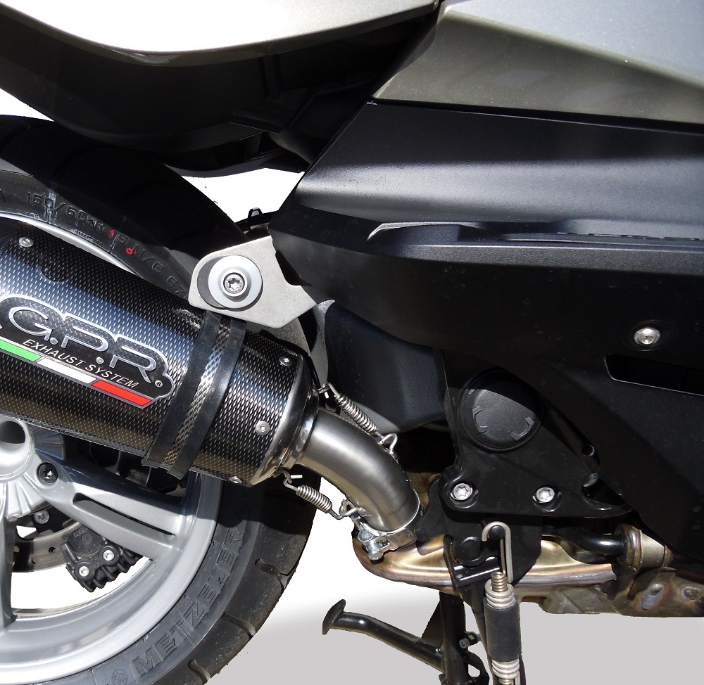 GPR exhaust compatible with  Bmw C650GT 2012-2015, Gpe Ann. Poppy, Slip-on exhaust including removable db killer and link pipe 