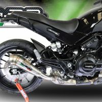 GPR exhaust compatible with  Benelli Leoncino 500 Trail 2017-2024, Powercone Evo, Slip-on exhaust including removable db killer and link pipe 