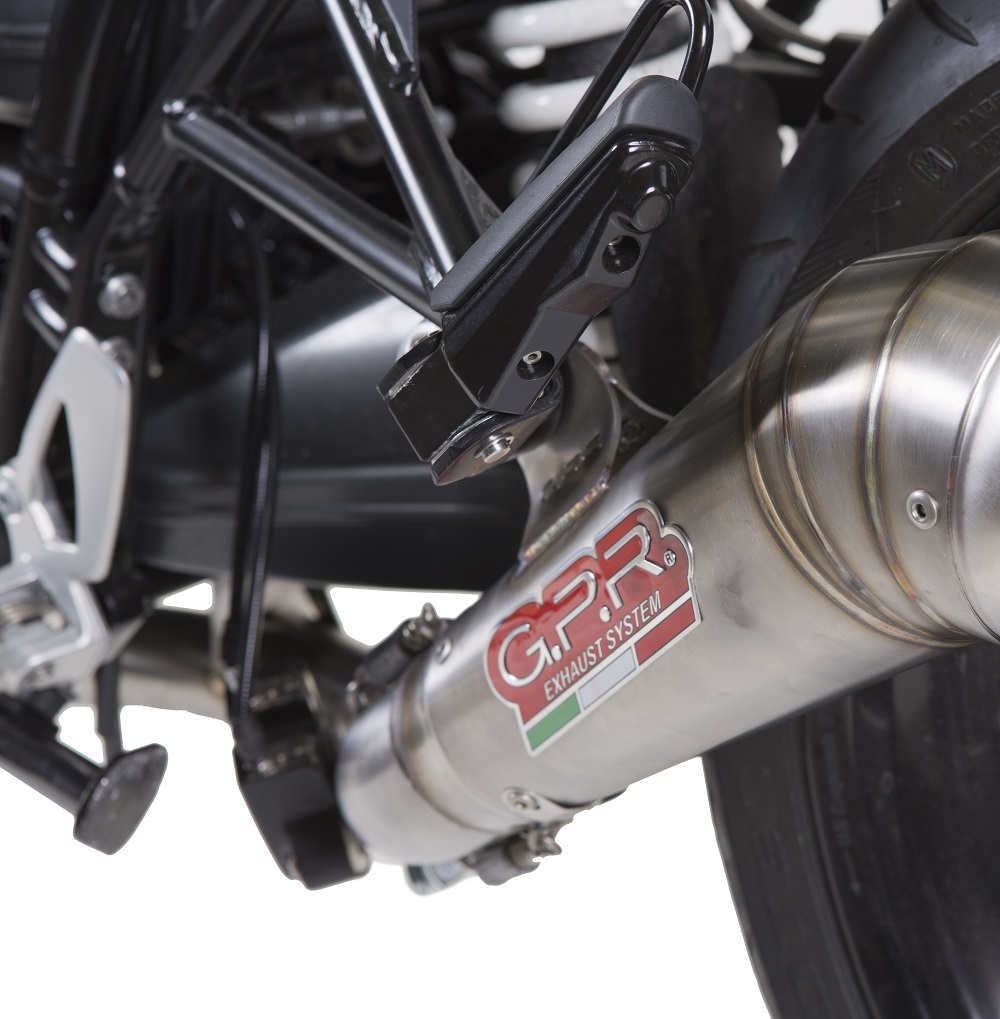 GPR exhaust compatible with  Bmw R Nine-T 1200 - Pure - Racer - Scrambler - Urban G/S 2013-2016, Powercone Evo, Slip-on exhaust including removable db killer and link pipe 