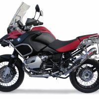 GPR exhaust compatible with  Bmw R1200GS - Adventure 2010-2012, Powercone Evo, Slip-on exhaust including removable db killer and link pipe 