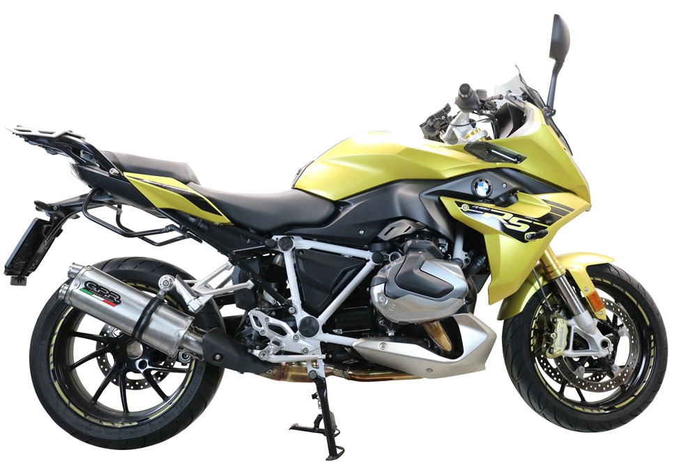 GPR exhaust compatible with  Bmw R1250R R1250RS 2019-2020, Dual Inox, Slip-on exhaust including removable db killer and link pipe 