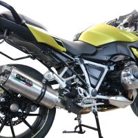 GPR exhaust compatible with  Bmw R1250R R1250RS 2019-2020, Dual Inox, Slip-on exhaust including removable db killer and link pipe 