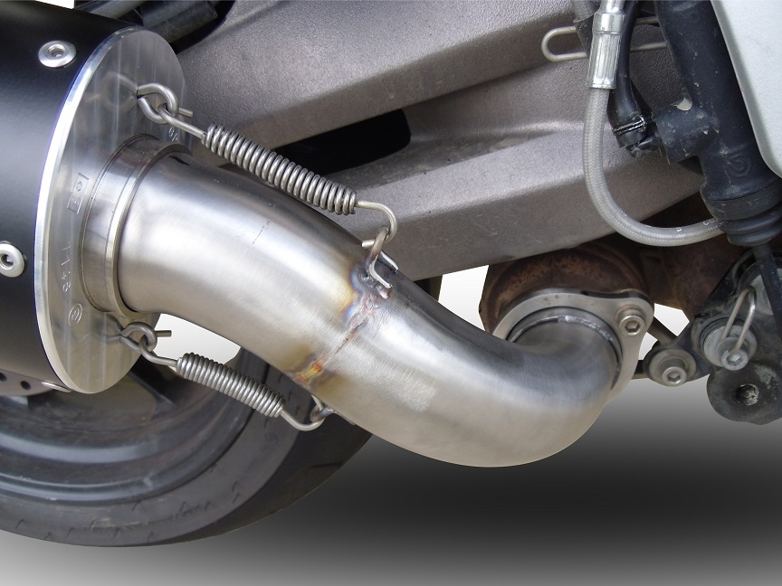 GPR exhaust compatible with  Aprilia Caponord 1200 2013-2016, Gpe Ann. titanium, Slip-on exhaust including removable db killer and link pipe 