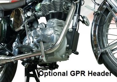 GPR escape compatible con  Royal Enfield Classic - Bullet Efi 500 2009-2016, Decatalizzatore, Tubo supresor de catalizador 