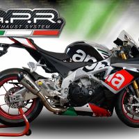 GPR exhaust compatible with  Aprilia Rsv4 1000 2015-2016, Gpe Ann. titanium, Slip-on exhaust including removable db killer and link pipe 