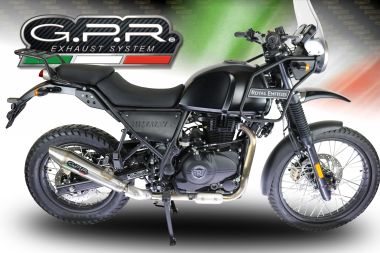 GPR escape compatible con  Royal Enfield Himalayan 410 DIAM 42.5 2017-2020, Vintacone, Escape homologado para ruido con colector racing 