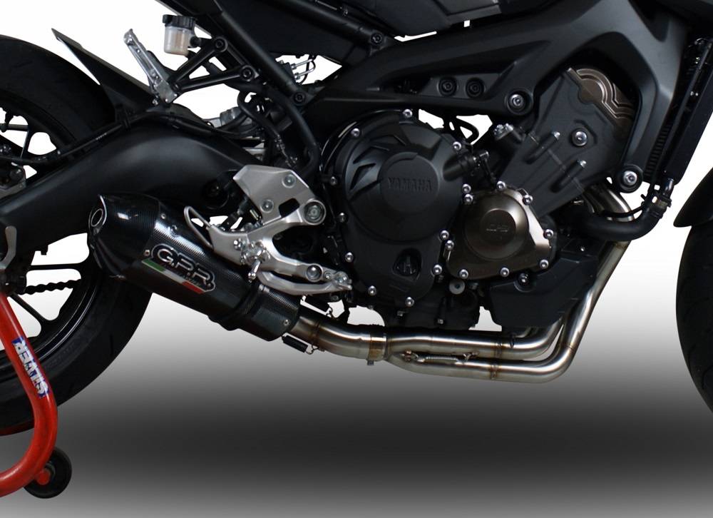 GPR exhaust compatible with  Yamaha XSR900 2016-2021, GP Evo4 Poppy, Full system exhaust including removable db killer and catalyst 