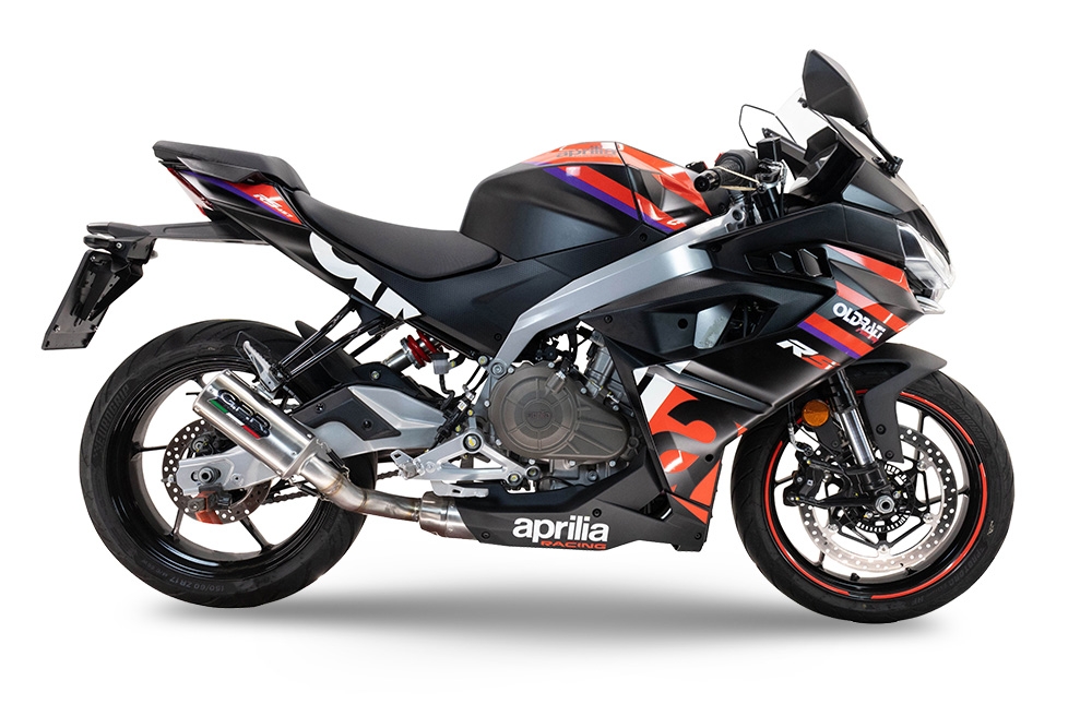 GPR exhaust compatible with  Aprilia RS 457 2024-2025, Gpe Ann. titanium, Full system exhaust, including removable db killer 