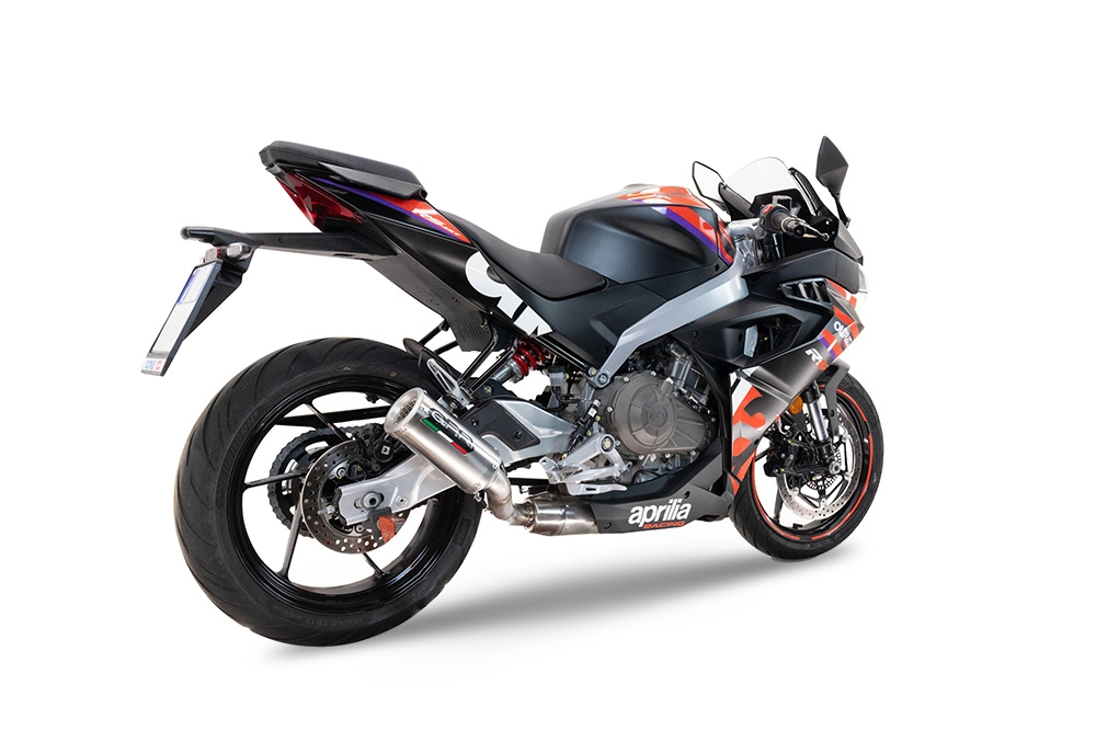 GPR exhaust compatible with  Aprilia RS 457 2024-2025, Gpe Ann. titanium, Full system exhaust, including removable db killer 