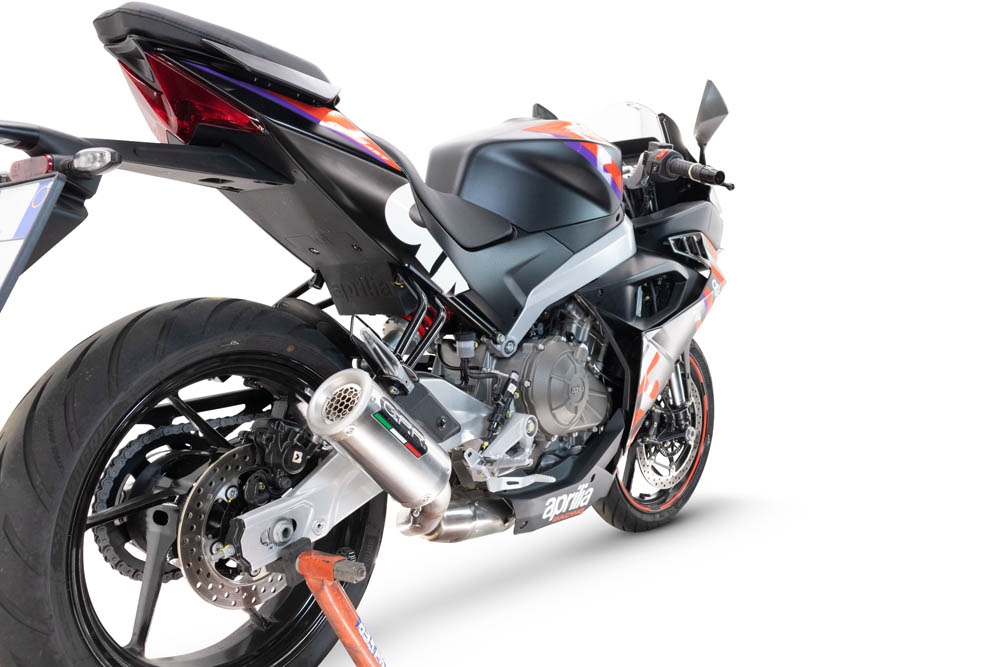 GPR exhaust compatible with  Aprilia RS 457 2024-2025, Gpe Ann. titanium, Full system exhaust, including removable db killer 