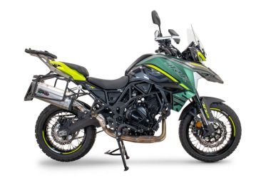 GPR escape compatible con  Benelli Trk 702 X 2023-2024, Sonic Titanium, Escape legal, homologado, silenciador con db killer desmontable y tubo de conexión específico 