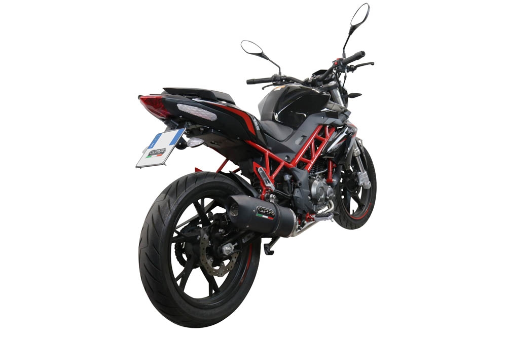 GPR exhaust compatible with  Benelli Bn 125 2018-2020, Furore Evo4 Nero, Full system exhaust, including removable db killer 