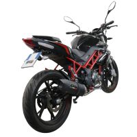 GPR exhaust compatible with  Benelli Bn 125 2018-2020, Furore Evo4 Nero, Full system exhaust, including removable db killer 