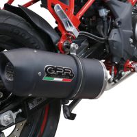 GPR exhaust compatible with  Benelli Bn 125 2018-2020, Furore Evo4 Nero, Full system exhaust, including removable db killer 