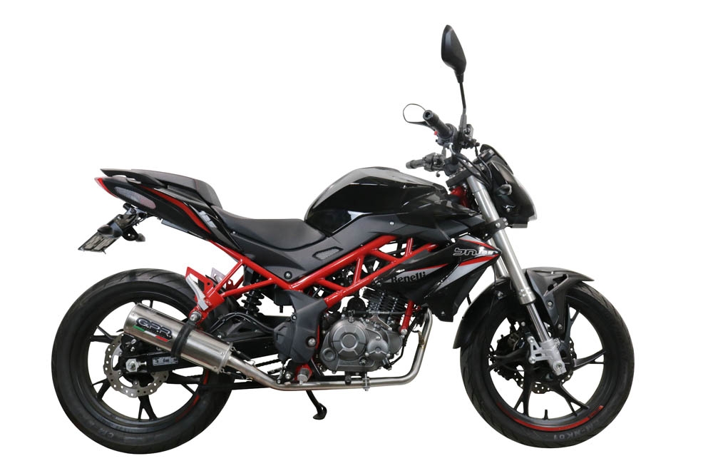 GPR exhaust compatible with  Benelli Bn 125 2021-2024, M3 Inox , Full system exhaust, including removable db killer 