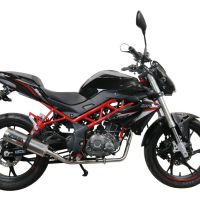 GPR exhaust compatible with  Benelli Bn 125 2021-2024, M3 Inox , Full system exhaust, including removable db killer 