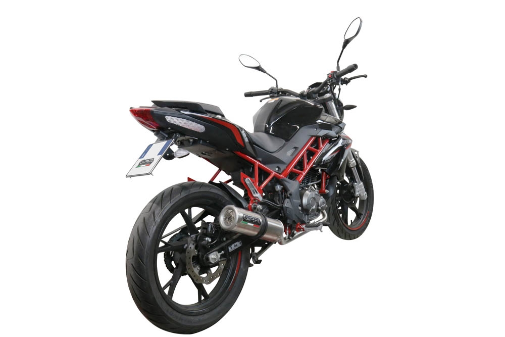 GPR exhaust compatible with  Benelli Bn 125 2021-2024, M3 Inox , Full system exhaust, including removable db killer 