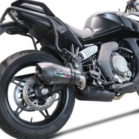 GPR exhaust compatible with  Cf Moto 650 Gt 2022-2024, GP Evo4 Poppy, Slip-on exhaust including removable db killer and link pipe 