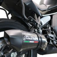 GPR exhaust compatible with  Cf Moto 650 Gt 2022-2024, GP Evo4 Poppy, Slip-on exhaust including removable db killer and link pipe 