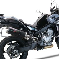 GPR exhaust compatible with  Cf Moto 800 Mt Touring 2022-2024, Dual Poppy, Slip-on exhaust including removable db killer and link pipe 