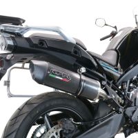 GPR exhaust compatible with  Cf Moto 800 Mt Sport 2022-2024, Furore Evo4 Poppy, Slip-on exhaust including removable db killer and link pipe 