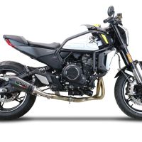 GPR exhaust compatible with  Cf Moto 700 CL-X Adv 2022-2024, Gpe Ann. Poppy, Mid-Full system exhaust including removable db killer 