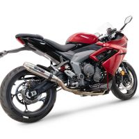 GPR exhaust compatible with  Triumph Daytona 660 2023-2025, Deeptone Inox, Full system exhaust, including removable db killer 