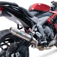 GPR exhaust compatible with  Triumph Daytona 660 2023-2025, Deeptone Inox, Full system exhaust, including removable db killer 