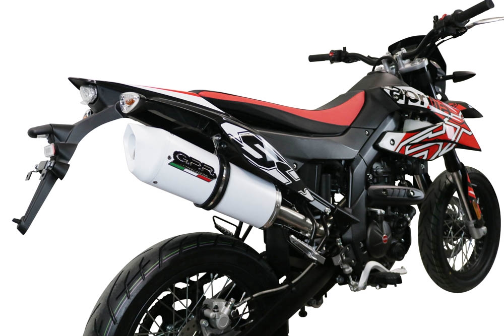 GPR exhaust compatible with  Aprilia Rx 125 2021-2024, Albus Evo4, Slip-on exhaust including link pipe and removable db killer 