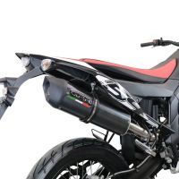 GPR exhaust compatible with  Aprilia Rx 125 2021-2024, Furore Evo4 Poppy, Slip-on exhaust including link pipe and removable db killer 