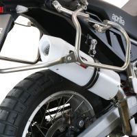 GPR exhaust compatible with  Aprilia Tuareg 660 2021-2024, Albus Evo4, Slip-on exhaust including removable db killer and link pipe 