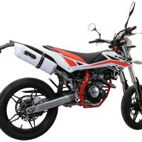 GPR exhaust compatible with  Beta RR 125 4T Enduro 2019-2020, Albus Evo4, Slip-on exhaust including link pipe and removable db killer 