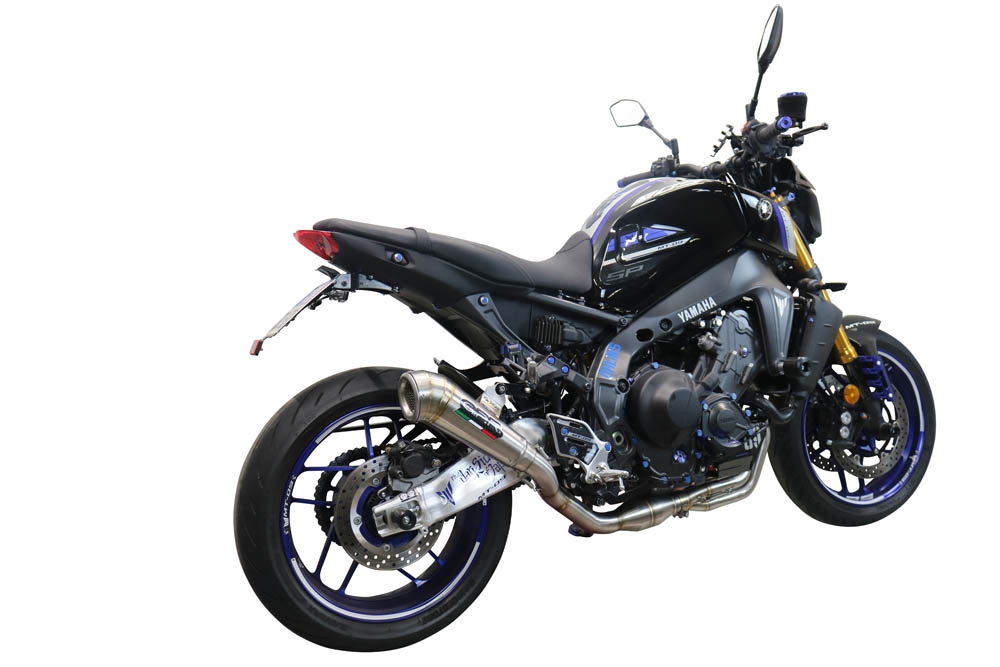 GPR exhaust compatible with  Yamaha FJ-09 2021-2023, Powercone Evo, Full system exhaust including removable db killer and catalyst 