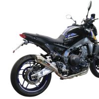 GPR exhaust compatible with  Yamaha FJ-09 2021-2023, Powercone Evo, Full system exhaust including removable db killer and catalyst 