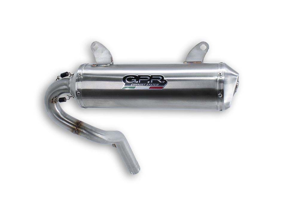 GPR exhaust compatible with  Can Am Outlander 450 DPS 2017-2023, Satinox , Slip-on exhaust including removable db killer, link pipe and catalyst 