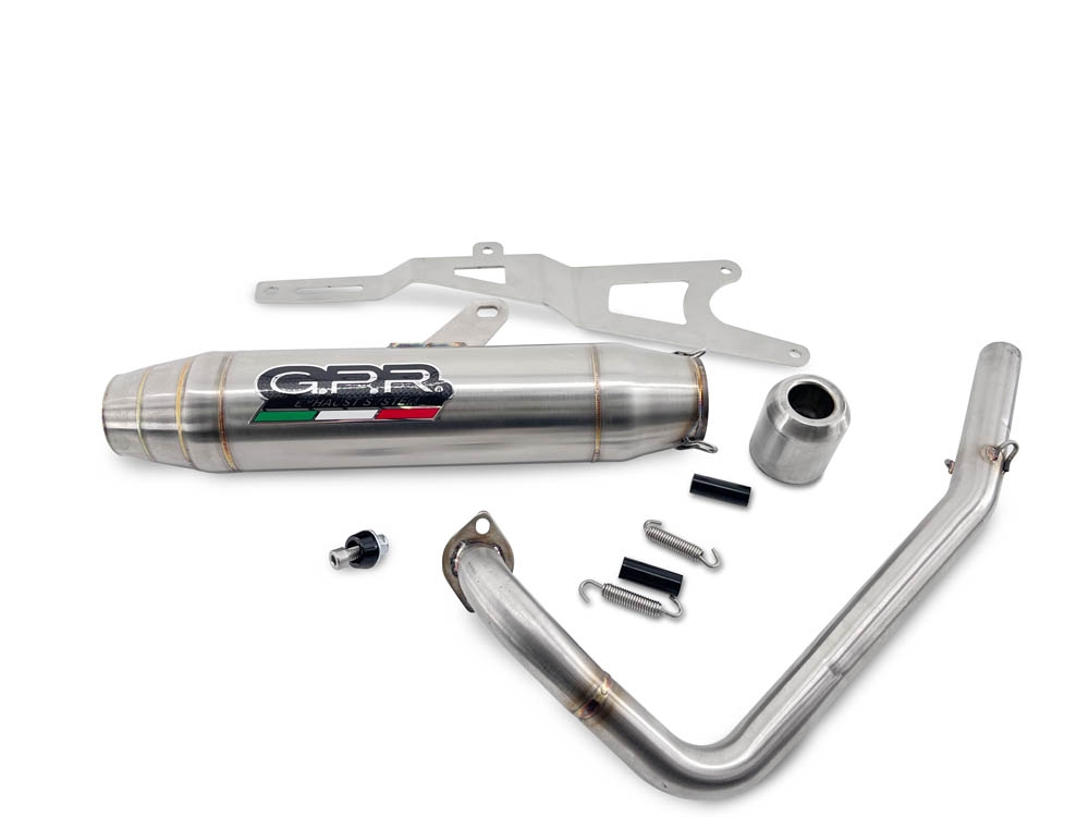 GPR exhaust compatible with  Honda Zoomer 50 2003-2013, Deeptone Inox, Full system exhaust, including removable db killer  