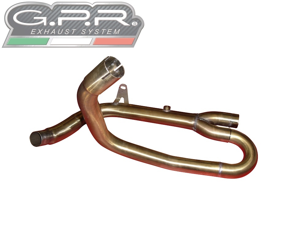 GPR exhaust compatible with  Suzuki SV650 / SV650 ABS 2021-2024, Trioval, Slip-on exhaust including removable db killer and link pipe 