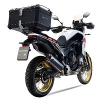 GPR exhaust compatible with  Yamaha Tenere 700 2019-2020, Dual Poppy, Slip-on exhaust including removable db killer and link pipe 