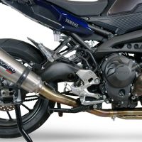 GPR exhaust compatible with  Yamaha FJ-09 2021-2023, GP Evo4 Titanium, Full system exhaust including removable db killer and catalyst 