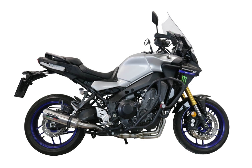 GPR exhaust compatible with  Yamaha Tracer 9 2021-2024, M3 Inox , Full system exhaust including removable db killer and catalyst 