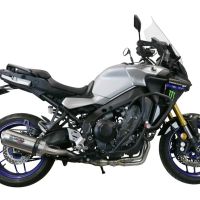 GPR exhaust compatible with  Yamaha Tracer 9 2021-2024, Satinox , Full system exhaust including removable db killer and catalyst 